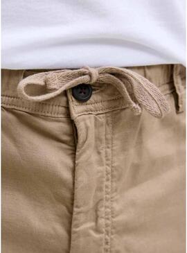 Pantaloni Jack and Jones Kane Bindi beige per uomo