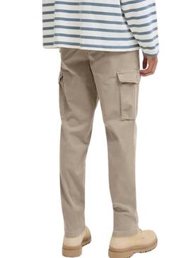 Pantaloni beige da uomo Jack and Jones Stace Arthur