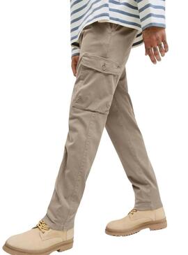Pantaloni beige da uomo Jack and Jones Stace Arthur