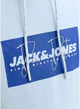 Felpa Jack and Jones Cole blu per uomo