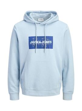 Felpa Jack and Jones Cole blu per uomo