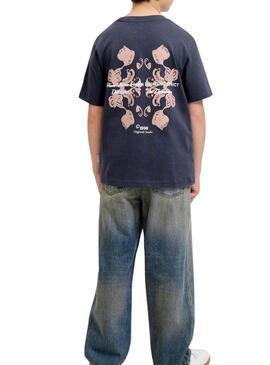 Maglietta Jack and Jones Ontauk blu marino per bambino