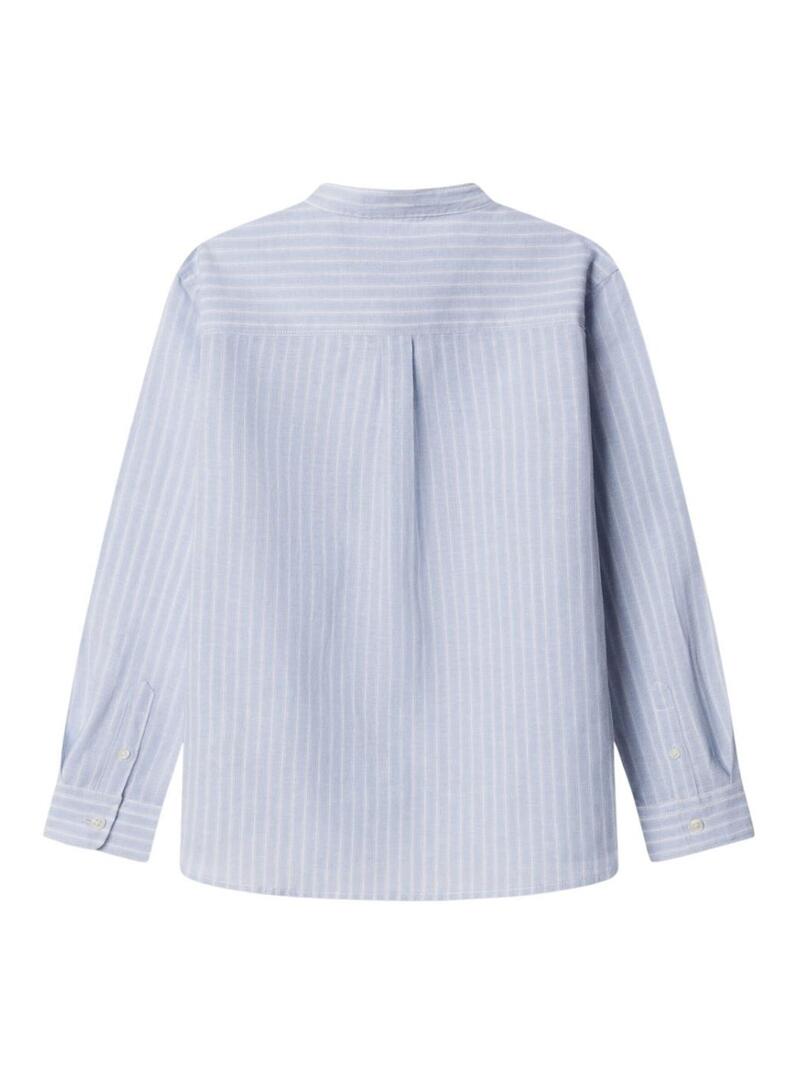 Camicia Pepe Jeans James a righe blu per bambino