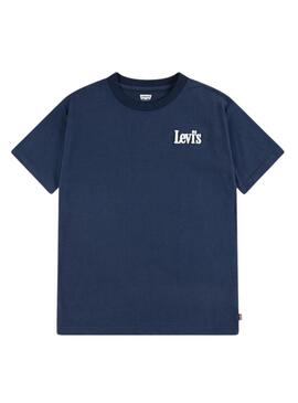 Maglietta Levi's Classic And Clean blu per bambino