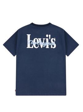Maglietta Levi's Classic And Clean blu per bambino