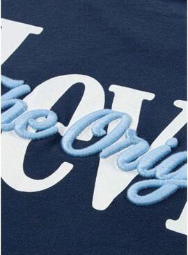 Maglietta Levi's Classic And Clean blu per bambino