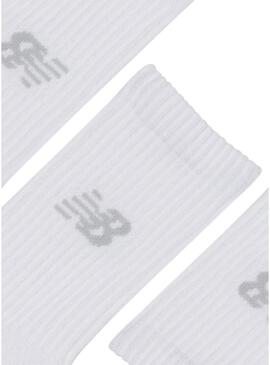 Pacco calzini New Balance Youth Active bianchi per bambini