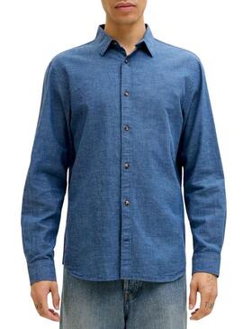 Camicia Jack and Jones Summer blu per uomo
