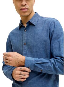 Camicia Jack and Jones Summer blu per uomo