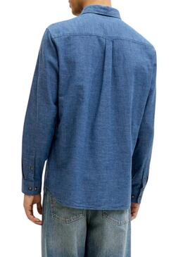 Camicia Jack and Jones Summer blu per uomo