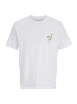 Maglietta Jack and Jones Ontauk bianca per bambino.