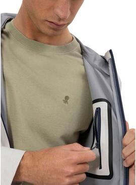 Parka El Pulpo impermeabile beige per uomo