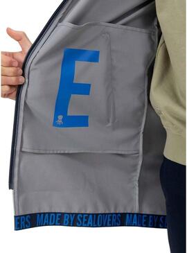 Parka El Pulpo impermeabile beige per uomo