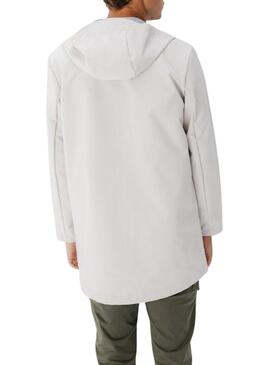Parka El Pulpo impermeabile beige per uomo