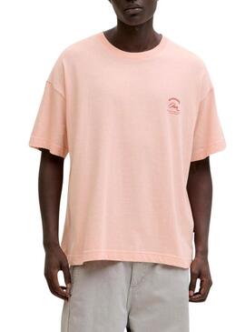 Maglietta Jack and Jones Montauk rosa per uomo