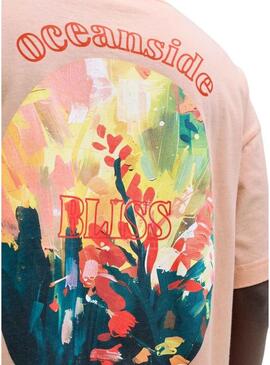 Maglietta Jack and Jones Montauk rosa per uomo