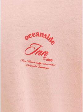 Maglietta Jack and Jones Montauk rosa per uomo