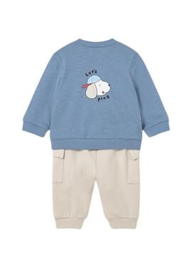 Set Mayoral due look sport blu e rosso per neonati.