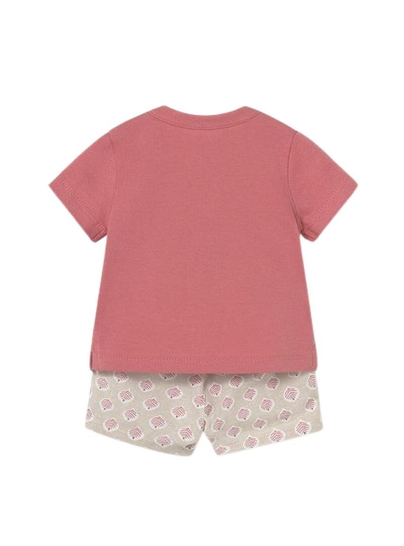 Set Mayoral maglietta rosa e bermuda