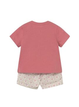 Set Mayoral maglietta rosa e bermuda