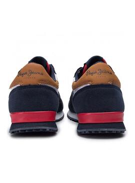 Sneaker Pepe Jeans Sydney Basic Blu Navy Bambino