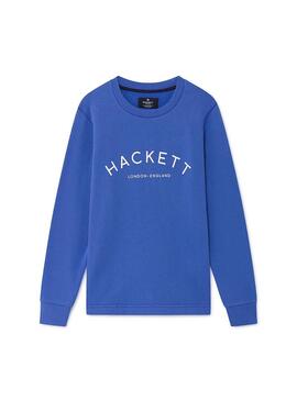 Felpe Logo Hackett blu per Bambino
