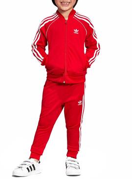 Tuta Adidas Superstar Rosso Bambino