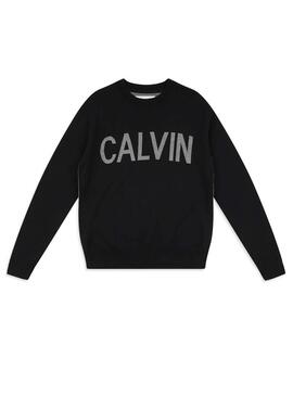 Maglia Logo Calvin Klein nero da Uomo