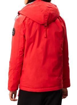 Giacca Napapijri Rainforesta Pocket Rosso W Donna