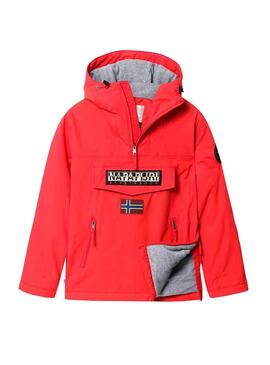 Giacca Napapijri Rainforesta Pocket Rosso W Donna