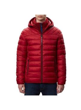 Giacca Napapijri Aerons Hood Rosso Per Uomo