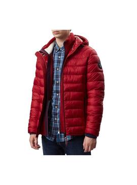 Giacca Napapijri Aerons Hood Rosso Per Uomo