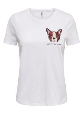 T-Shirt Only Kita Dog Per Donna
