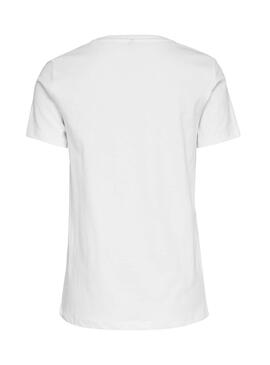 T-Shirt Only Jonna Bianco Per Donna