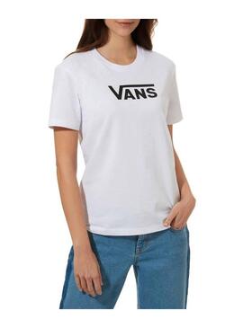 T-Shirt Vans Flying Bianco Donna