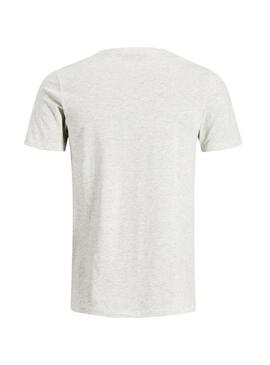 T-Shirt Jack and Jones Logo Bianco Uomo