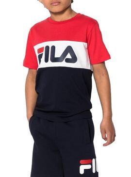 T-Shirt Fila Classic Blocked Multicolor Bambino