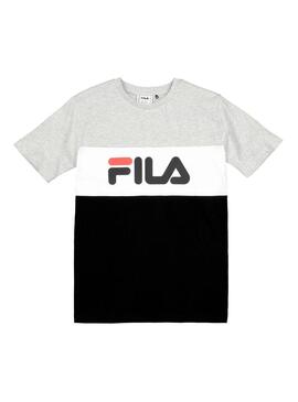 T-Shirt Fila Classic Blocked Grigio Bambino