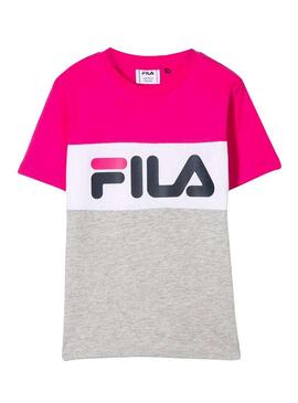 T-Shirt Fila Classic Logo Rosa Bambina