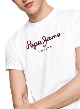 T-Shirt Pepe Jeans Eggo Bianco Per Uomo