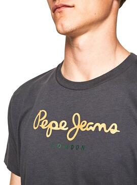 T-Shirt Pepe Jeans Eggo Grigio Per Uomo