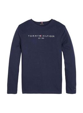 T-Shirt Tommy Hilfiger Essential Blu Navy Bambino