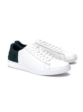Sneaker Lacoste Carnaby Evo Bianco Verde Uomo