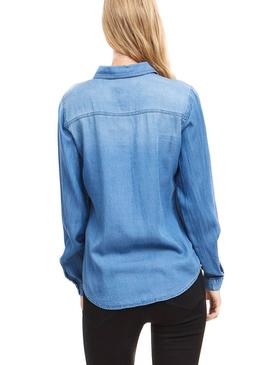 Camicia Vila Vibista Denim Blue Woman