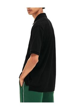 Polo Lacoste Live Logo nero unisex