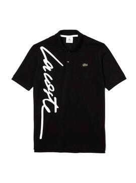 Polo Lacoste Live Logo nero unisex