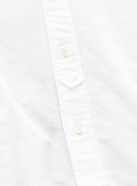 Camicia Lacoste Live Bianco Oxford per Uomo