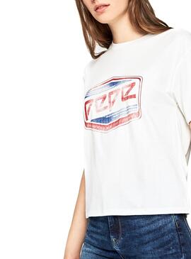 T-Shirt Pepe Jeans Musete Bianco Donna