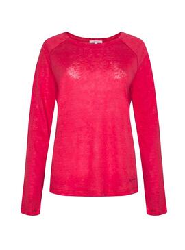 T-Shirt Pepe Jeans Mayday Rosso Per Donna