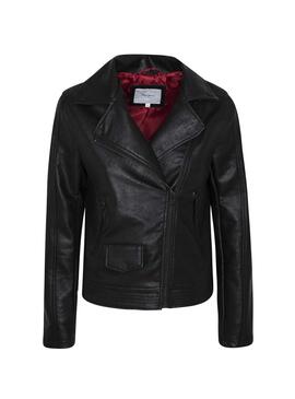 Giacca Pepe Jeans Possey Ecoleather Nero Donna